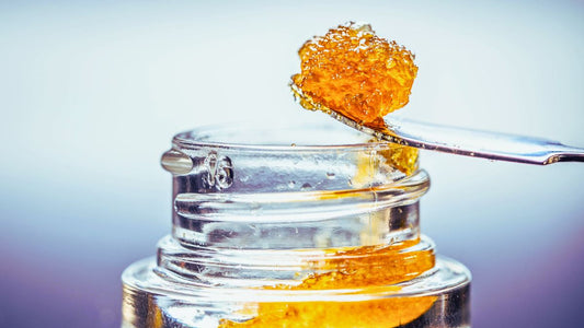 THCA diamonds - hemp-derived crystalline THCA concentrate with terpene sauce for dabbing