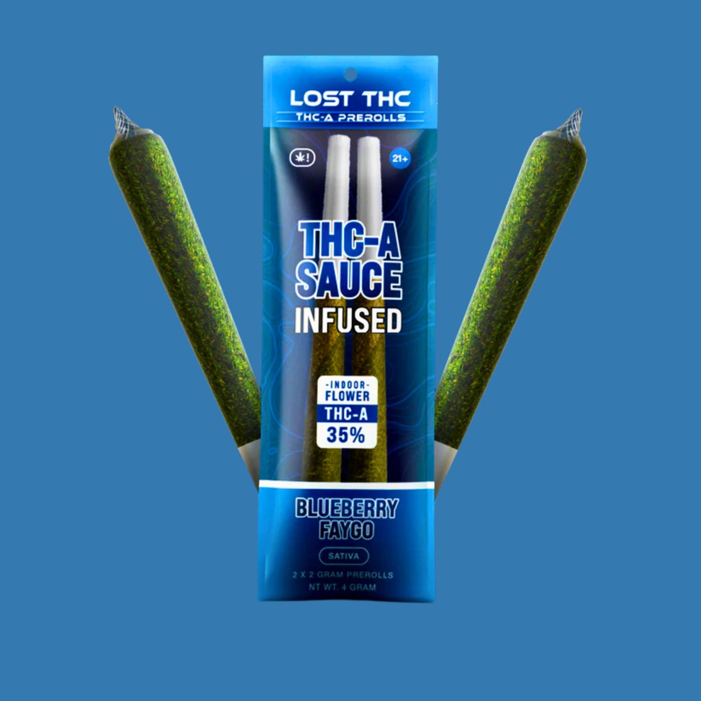 Lost THCA Pre Rolls Blueberry Faygo