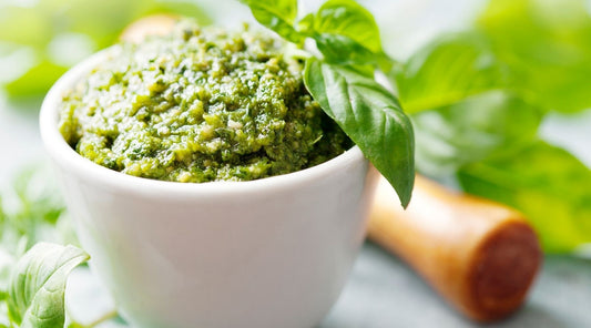 CBD Oil Basil Pesto Sauce Recipe - Naturally Mignon CBD