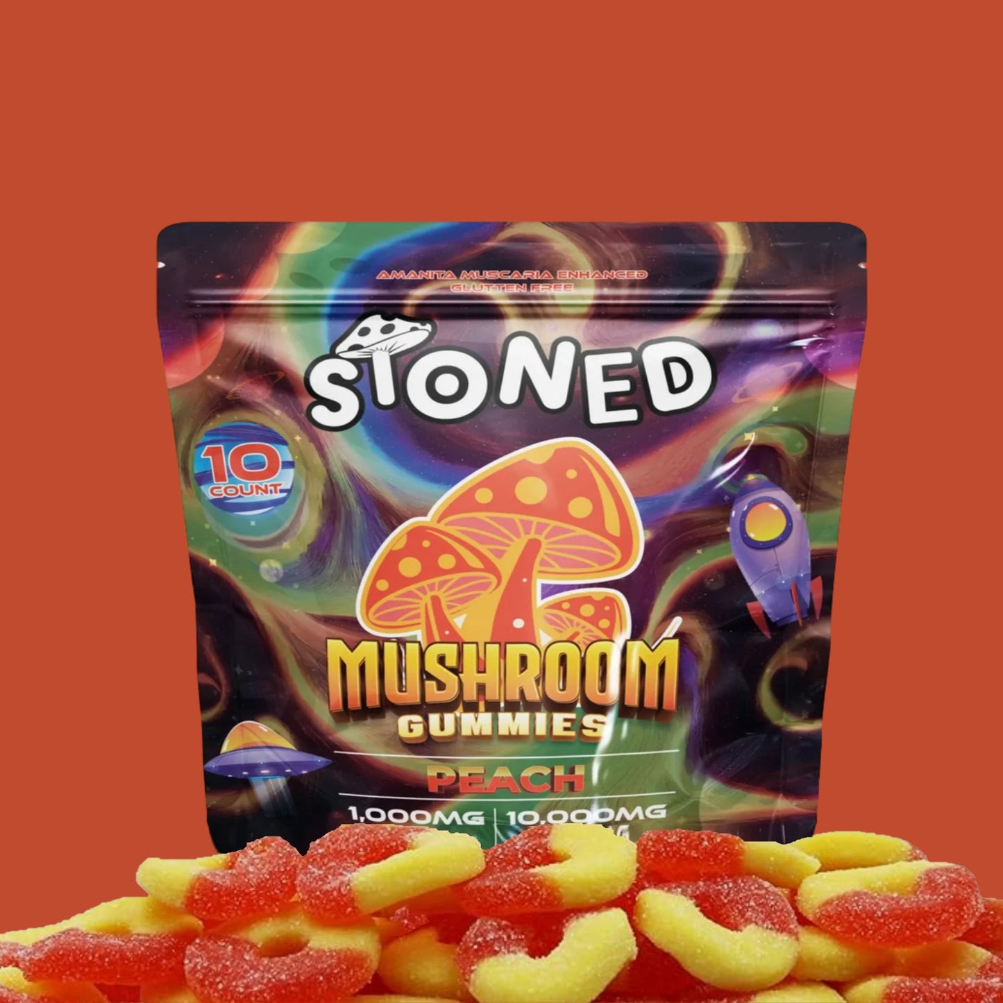 Peach Stoned gummy