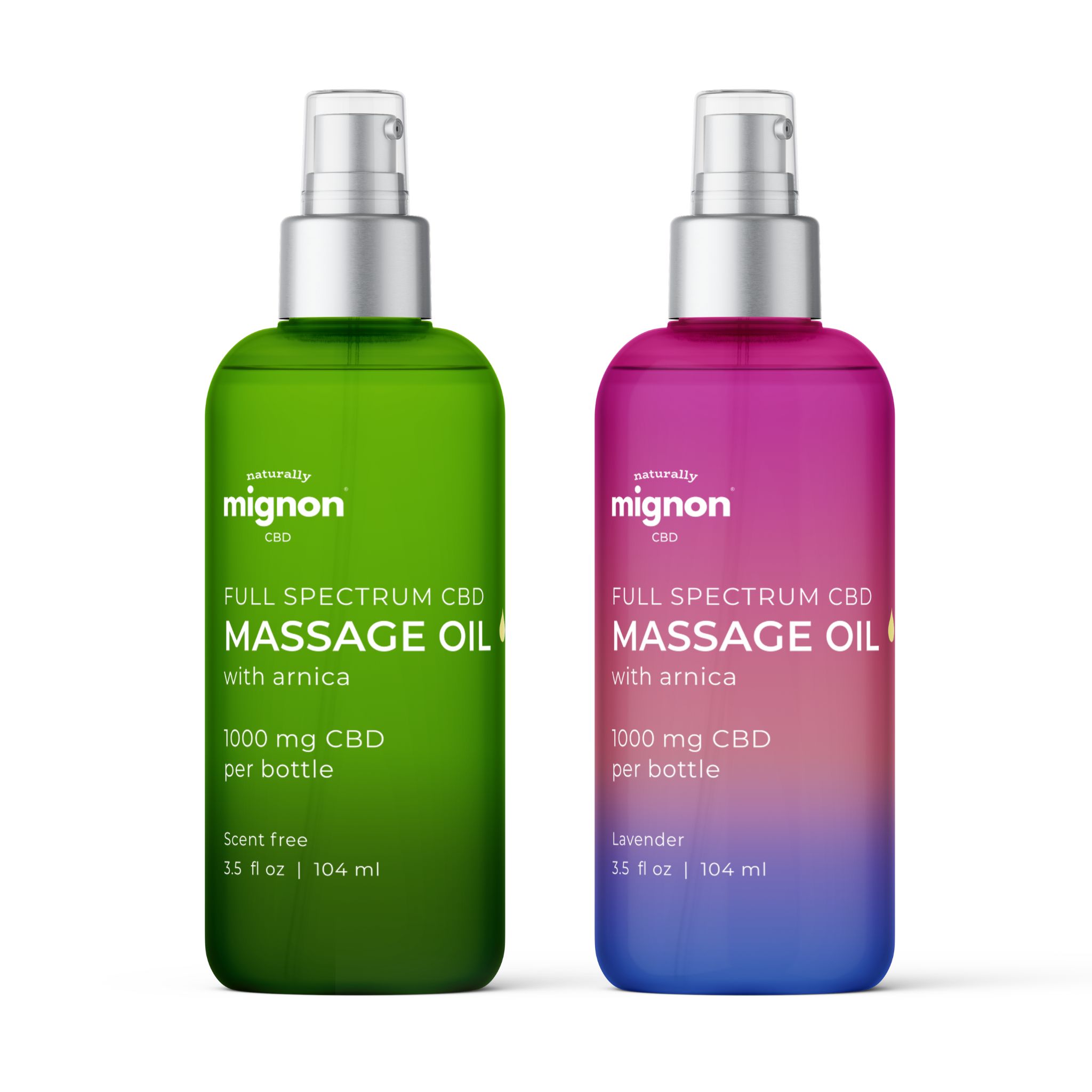 CBD Massage Oil and Topical Pain Reliever - Naturally Mignon CBD