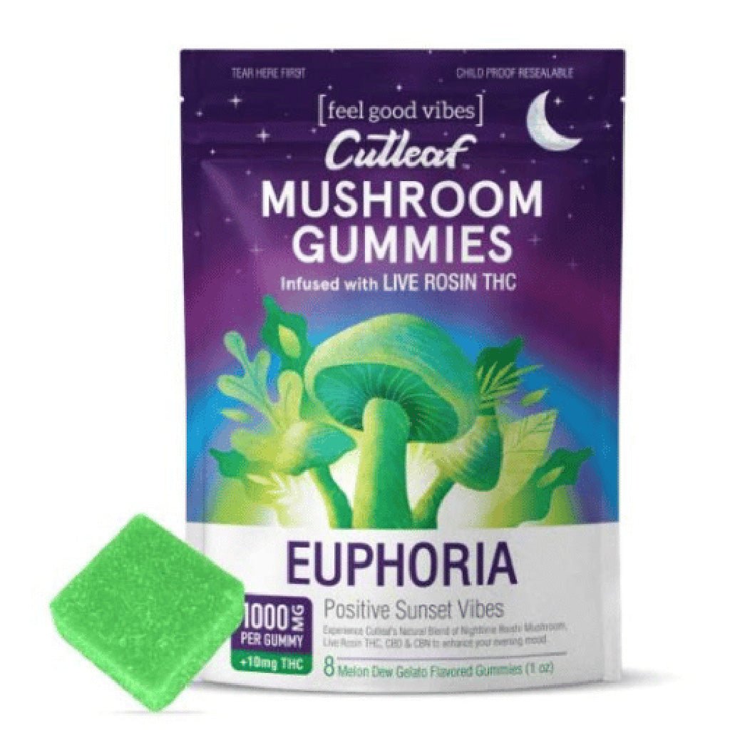 Cutleaf Mushroom Gummies - Euphoria Gummies - Naturally Mignon CBD