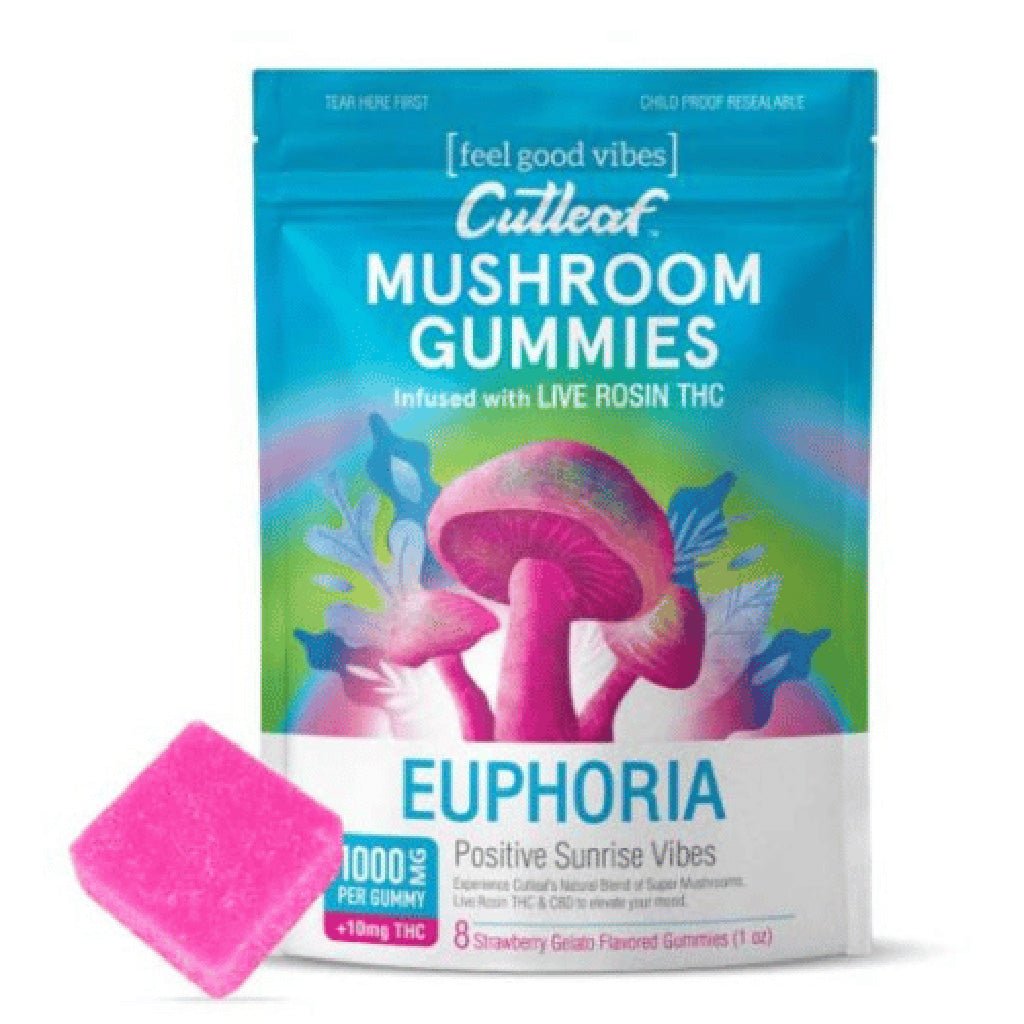 Cutleaf Mushroom Gummies - Euphoria Gummies - Naturally Mignon CBD