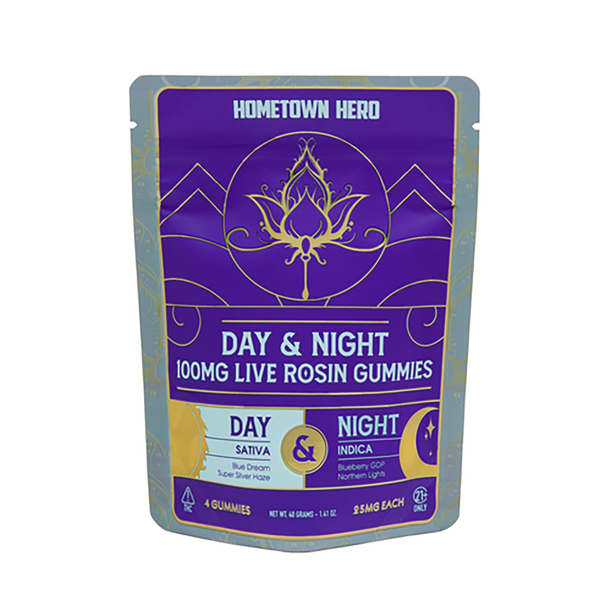 Day & Night Delta 9 Live Rosin Gummies by Hometown Hero - Naturally Mignon CBD