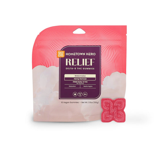 Hometown Hero Delta 8 Relief THC Gummies - Naturally Mignon CBD