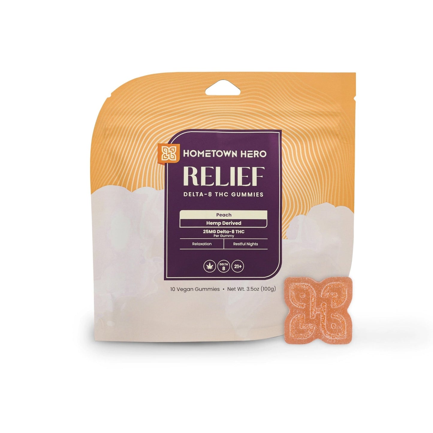 Hometown Hero Delta 8 Relief THC Gummies - Naturally Mignon CBD