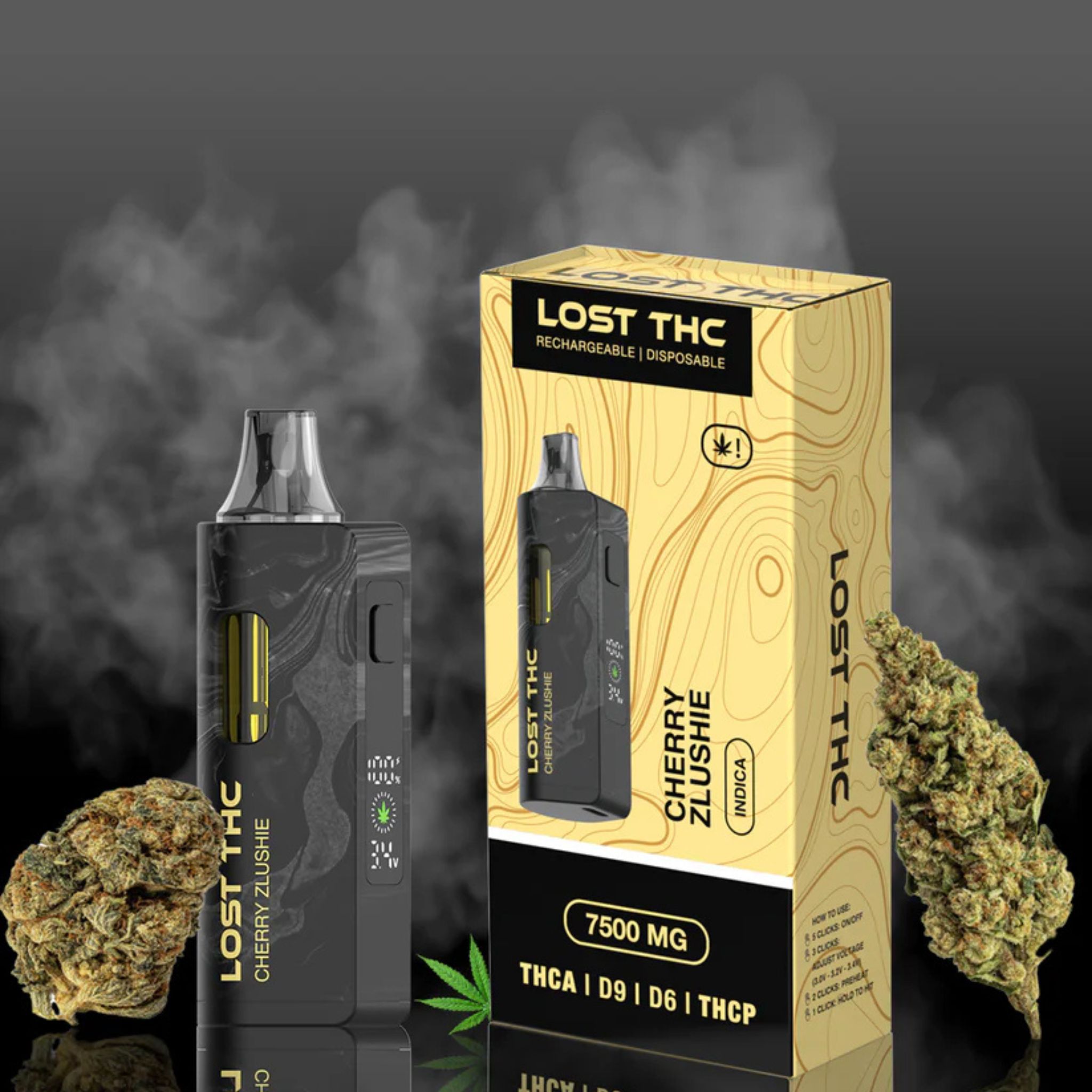 Lost THC Vape 7500mg Cherry Zlushie Sativa