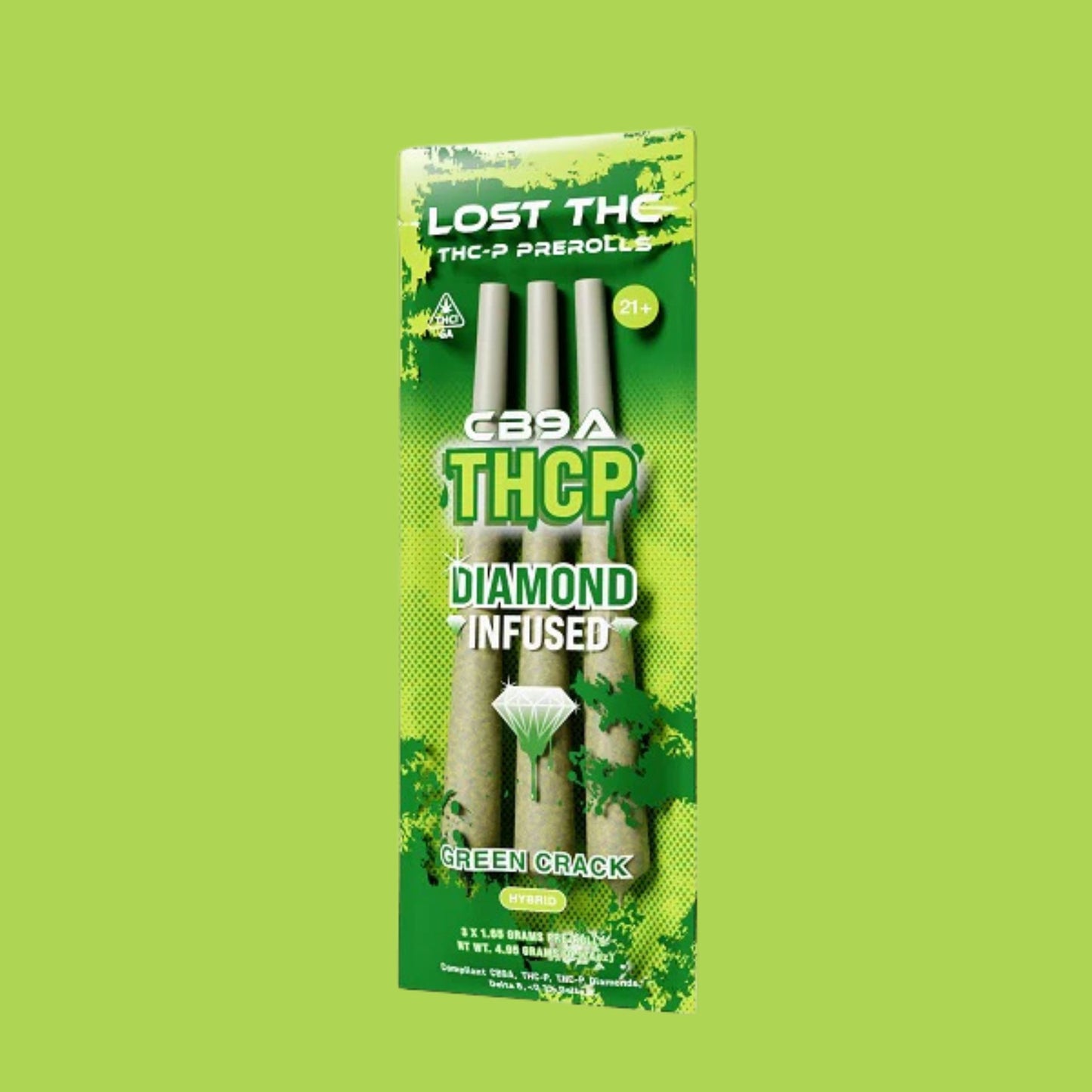 Lost THC Pre Rolls Green Crack THCP