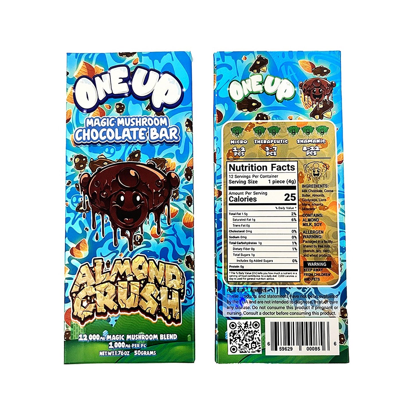 One Up Mushroom - Amanita Magic Mushroom Chocolate Bars - Naturally Mignon CBD