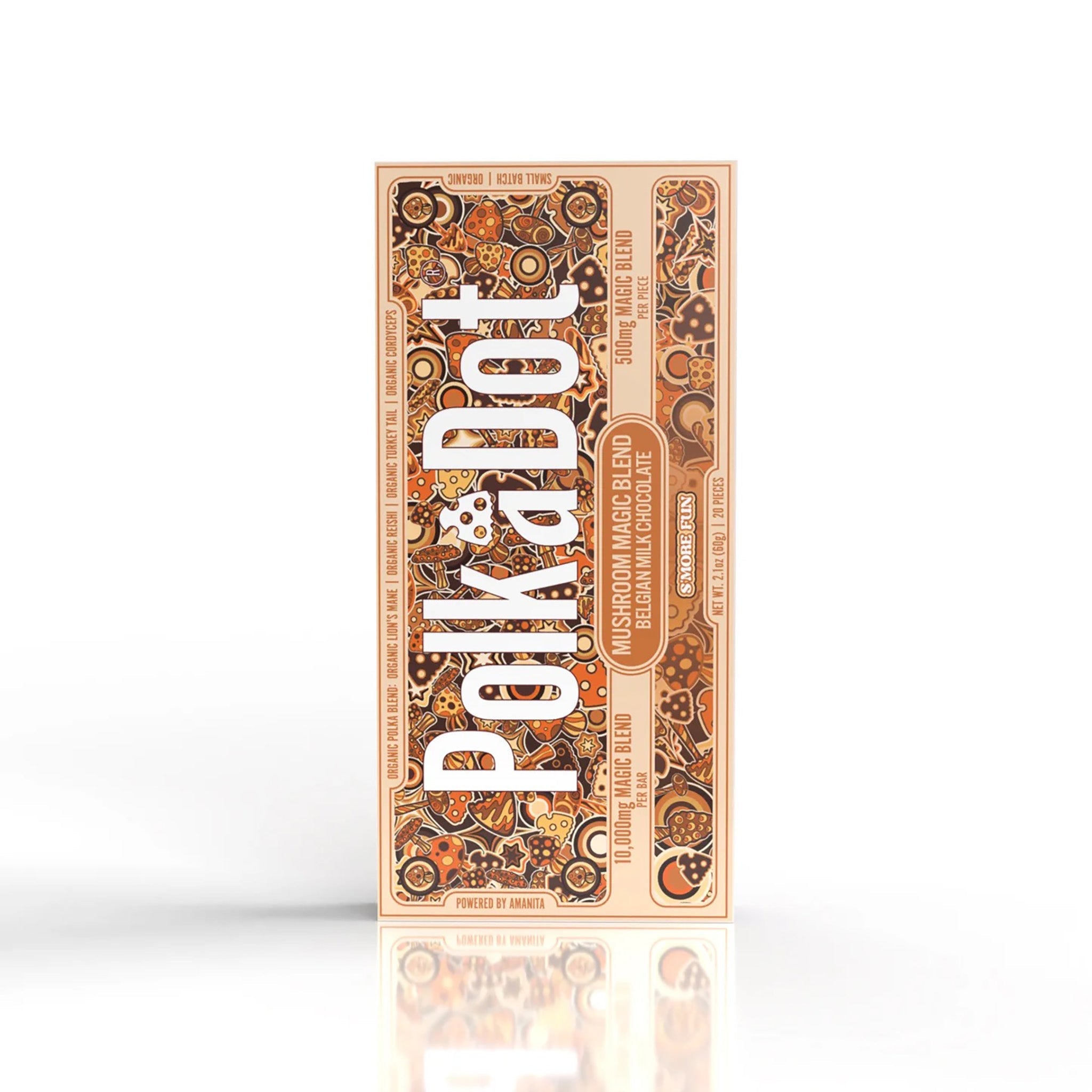 Polkadot Mushroom Chocolate Bar - Naturally Mignon CBD