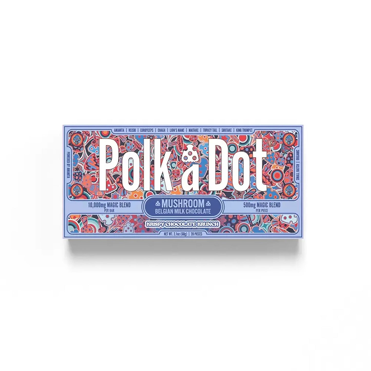 Polkadot Mushroom Chocolate Bar - Naturally Mignon CBD