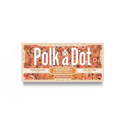 Polkadot Mushroom Chocolate Bar - Naturally Mignon CBD