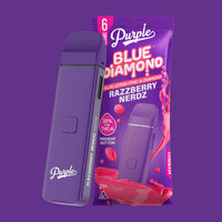 Purple THCA Disposable Vape Pen - Blue Liquid Diamond Disposable 6g