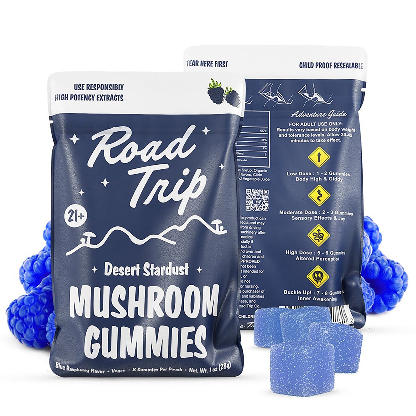 Blue Raspberry - Desert Stardust Mushroom Gummies Naturally Mignon