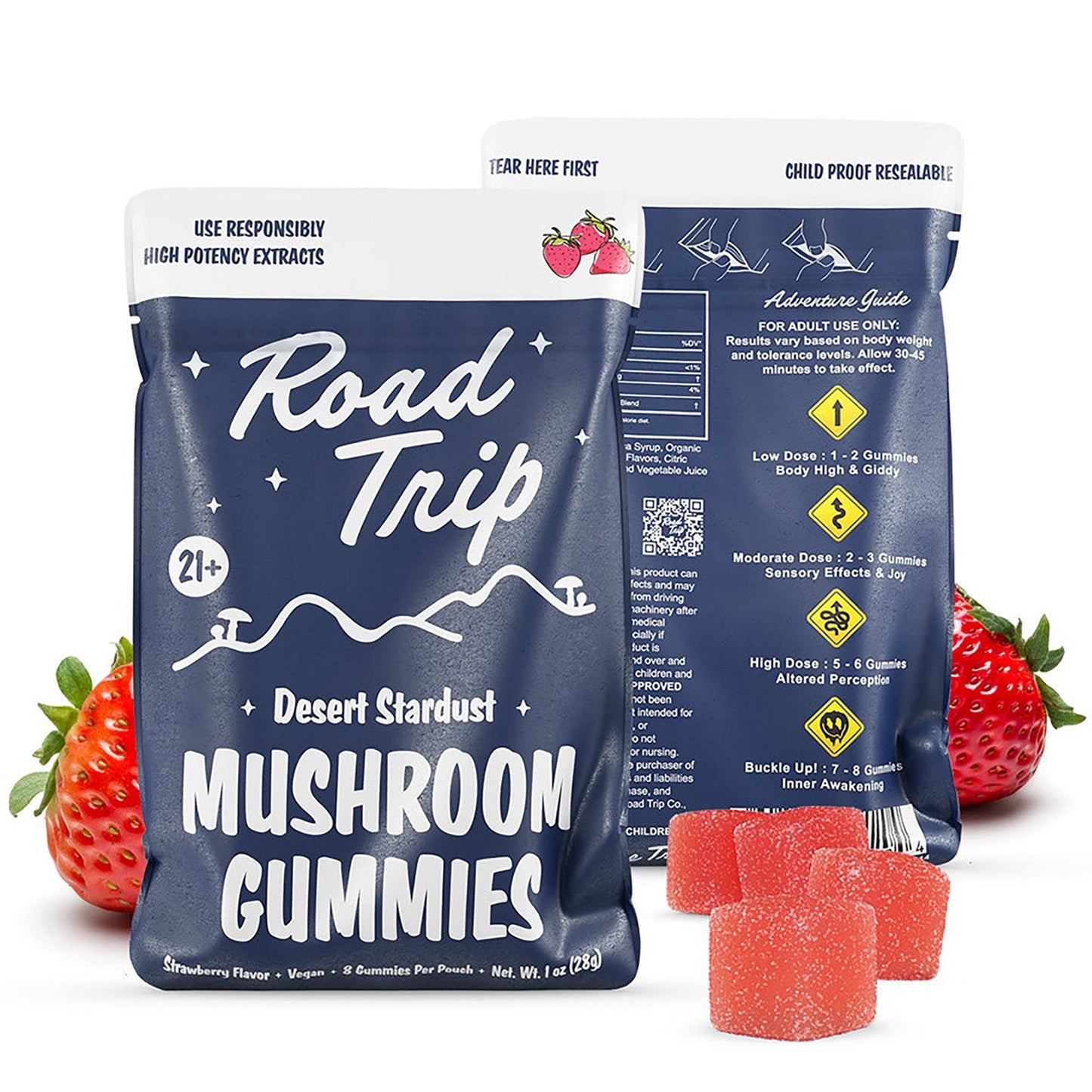 Road Trip Gummies Desert Stardust Mushroom Gummies Strawberry