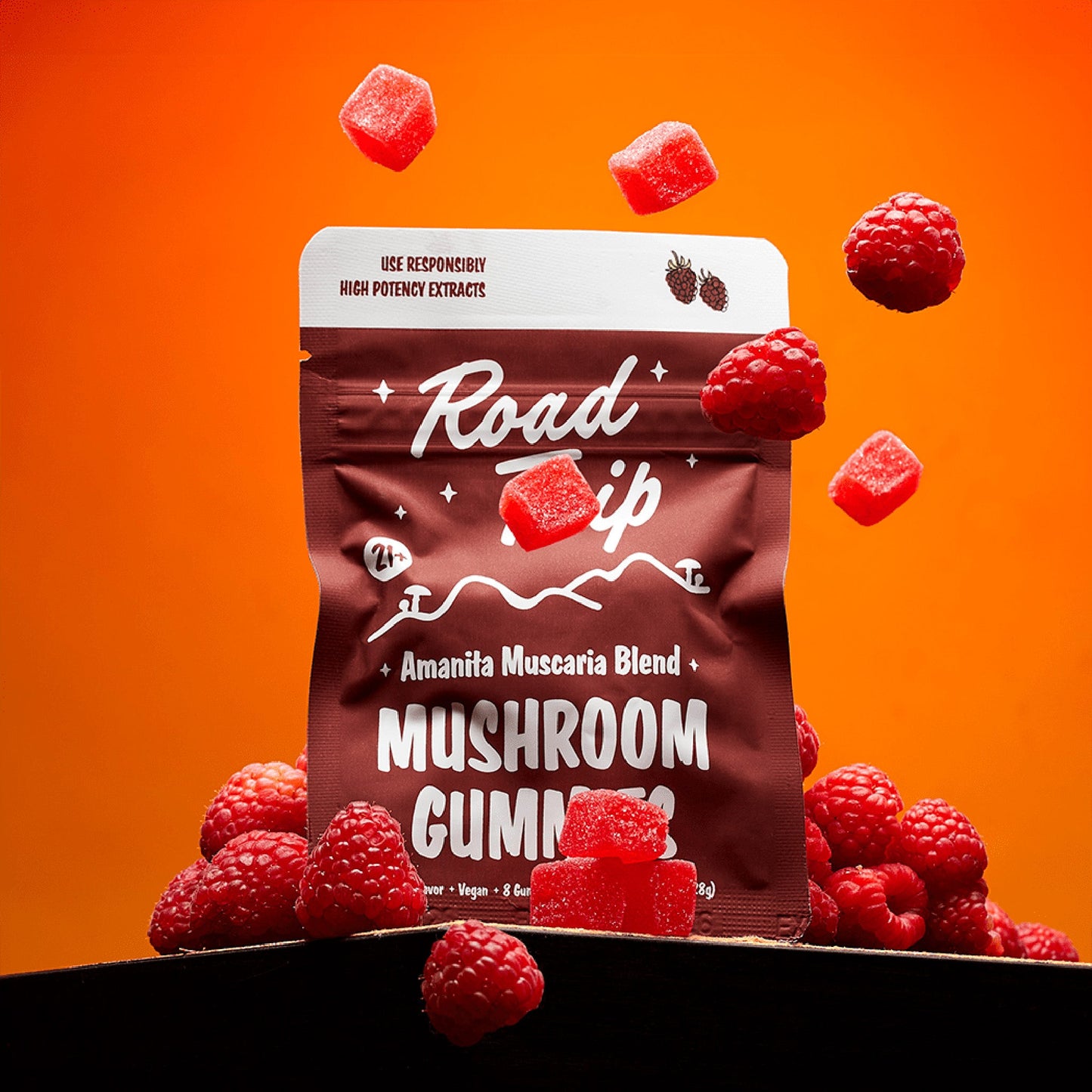 Road Trip Mushroom Gummies - Amanita Muscaria Magic Mushroom - Naturally Mignon CBD