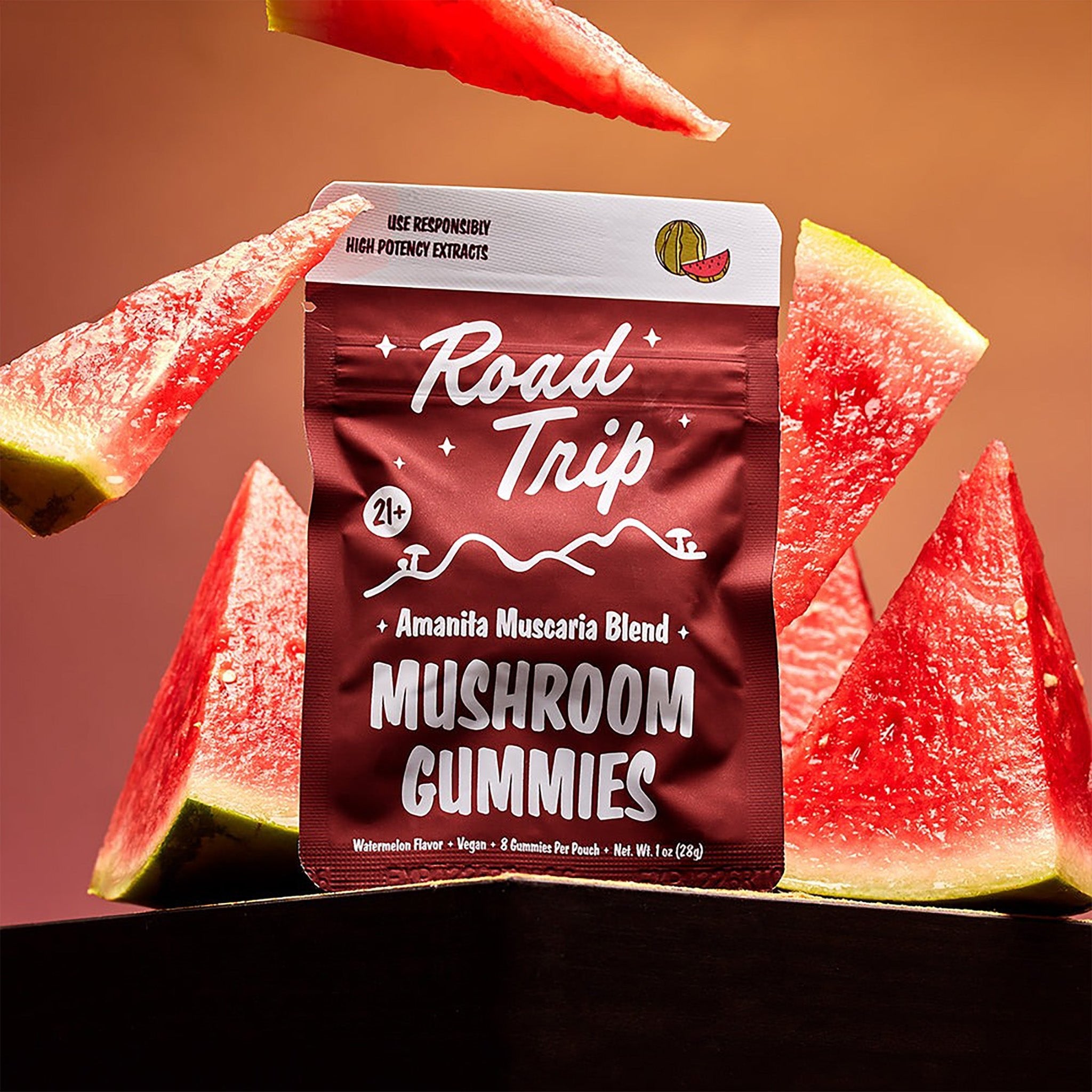 Road Trip Mushroom Gummies - Amanita Muscaria Magic Mushroom - Naturally Mignon CBD