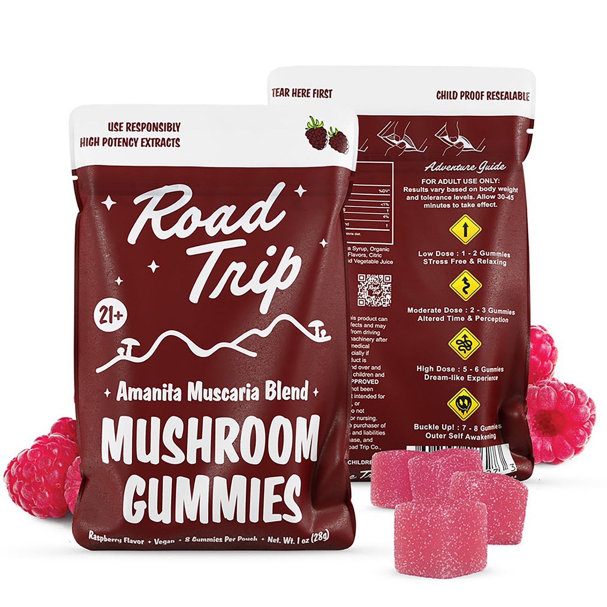 Road Trip Mushroom Gummies - Amanita Muscaria Magic Mushroom - Naturally Mignon CBD