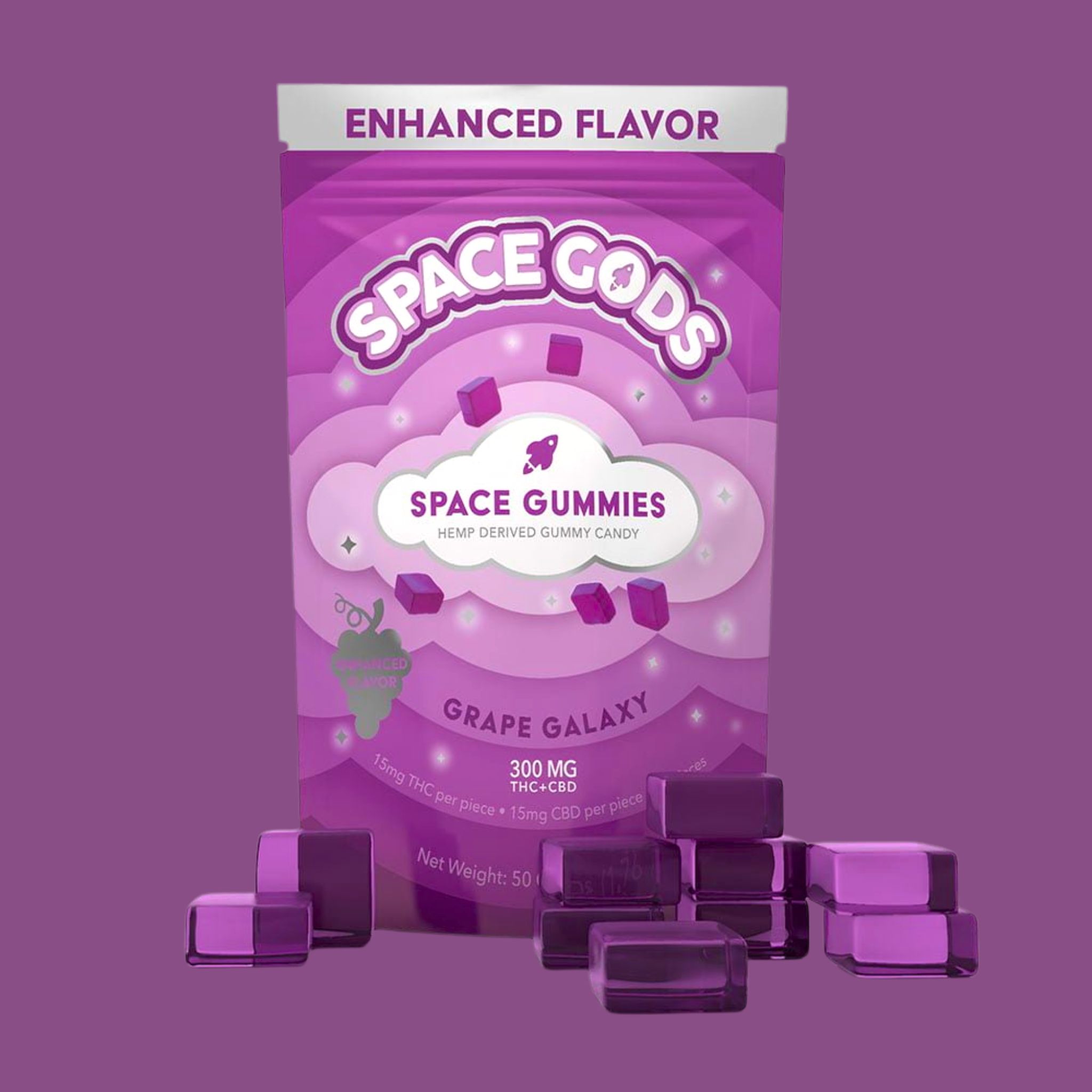 Space Gods Gummies GRape Galaxy