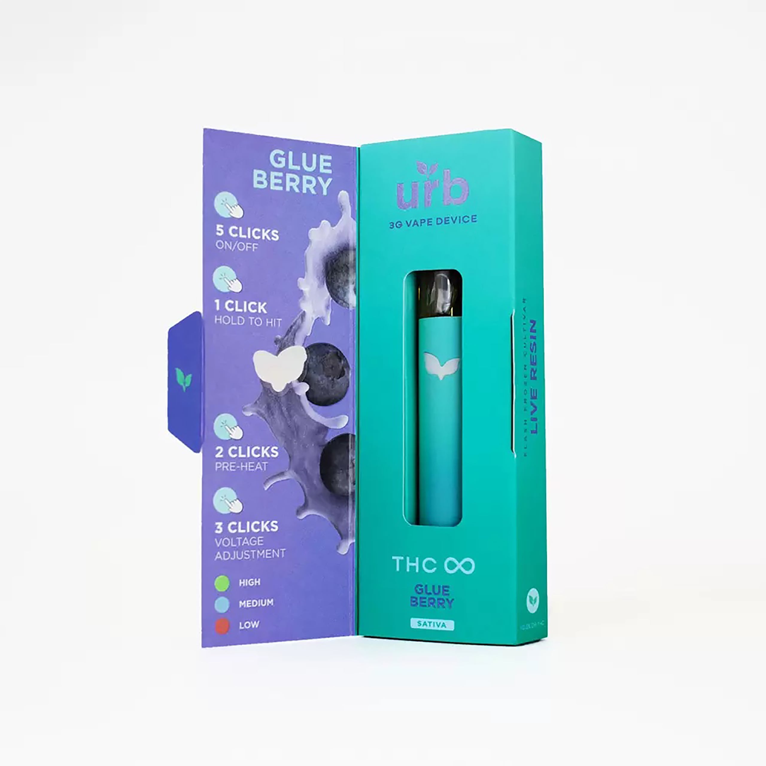 Urb THC Infinity Live Resin Disposable Vape Pen