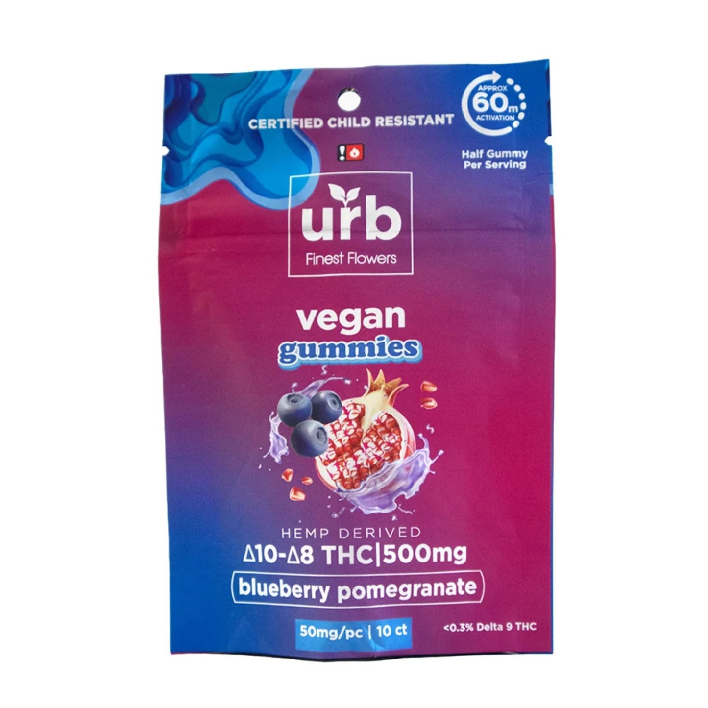 Urb Delta 8 and Delta 10 Vegan Gummies