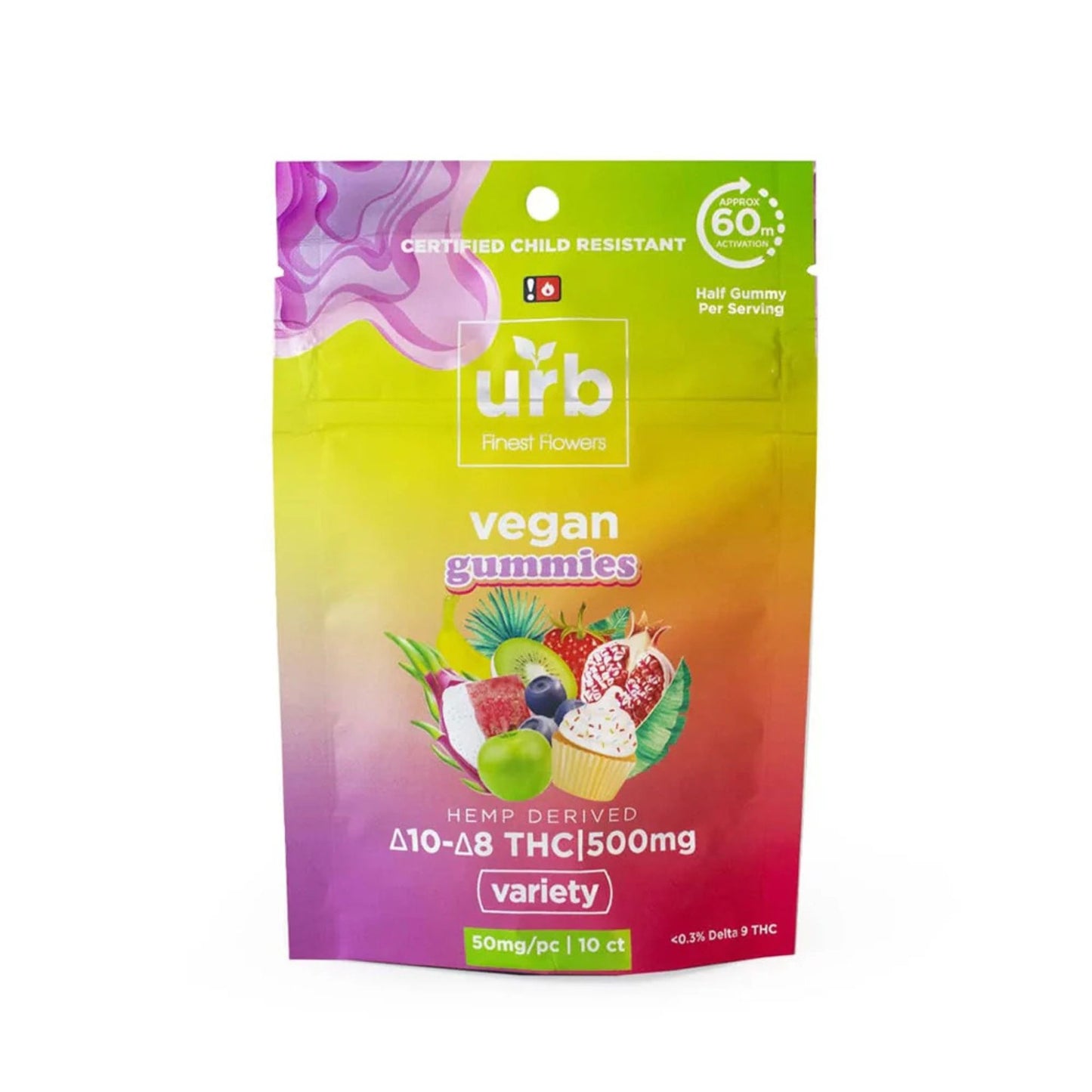 Urb Delta 8 and Delta 10 Vegan Gummies