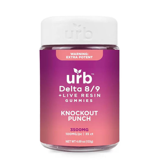 urb D8/D9 Gummy 3500MG THC Knockout Punch