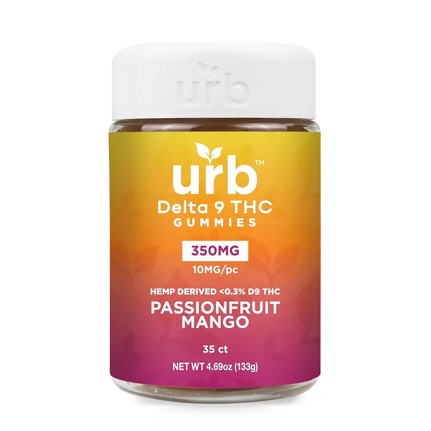 urb Delta 9 THC Gummies - 10 mg Gummies Passionfruit Mango