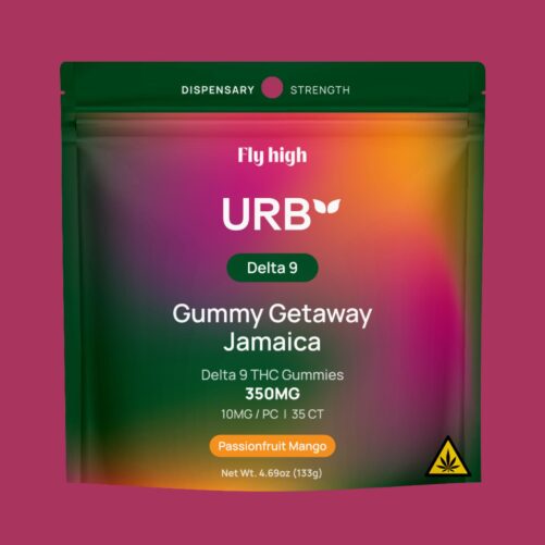 Urb Delta 9 Gummies Passionfruit Mango Bag