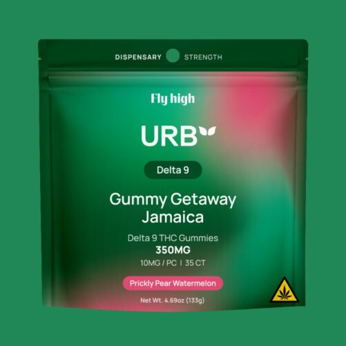 Urb Delta 9 Gummies Prickly Pear Watermelon Bag
