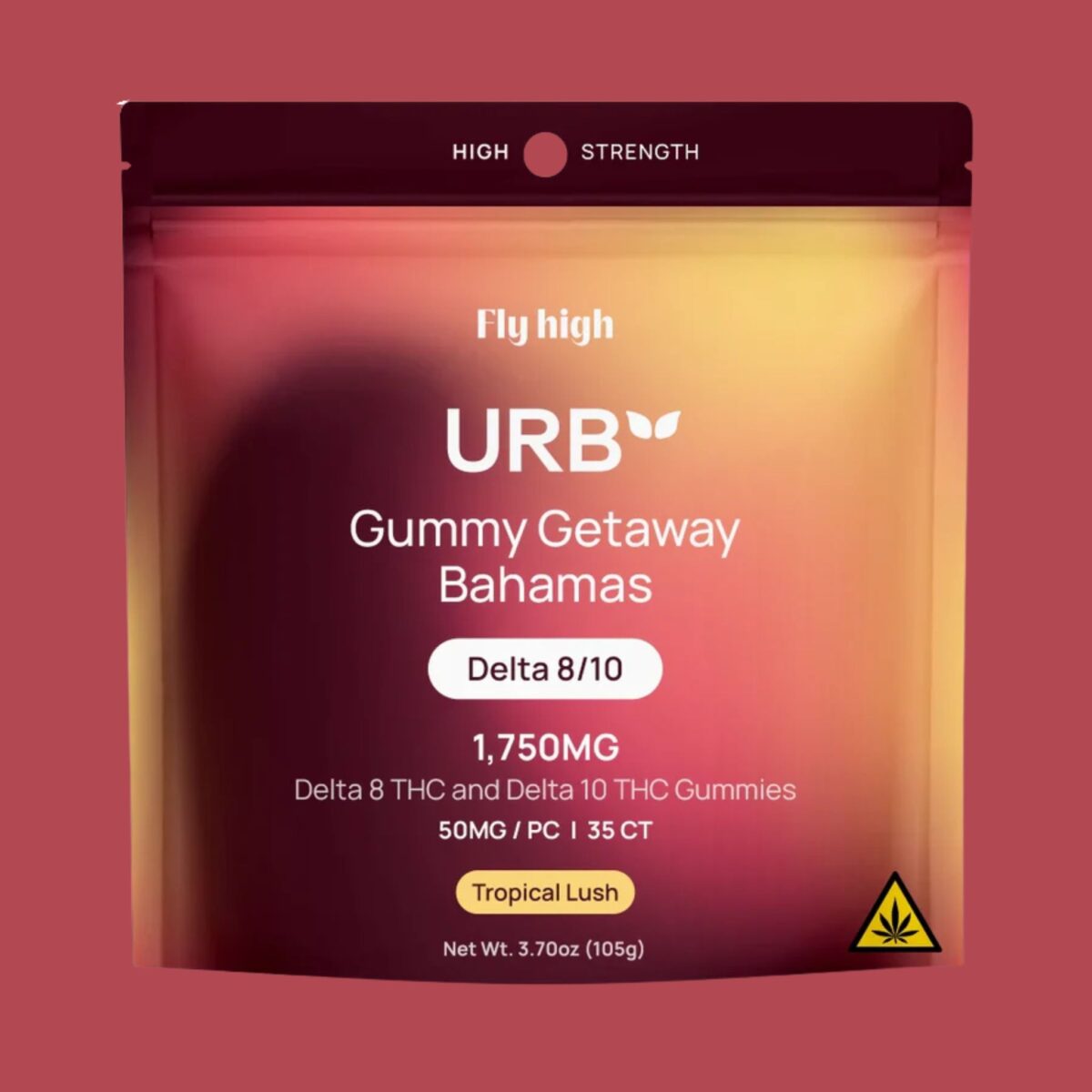 Urb Gummies Delta 8 Delta 10 THC Tropical Lush Flavor