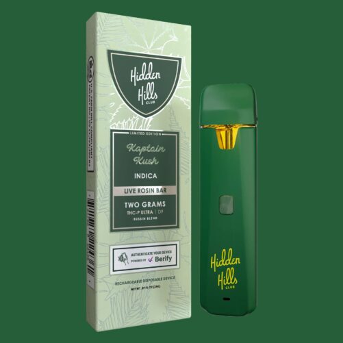 hidden hills vape bussin blend kaptain kush
