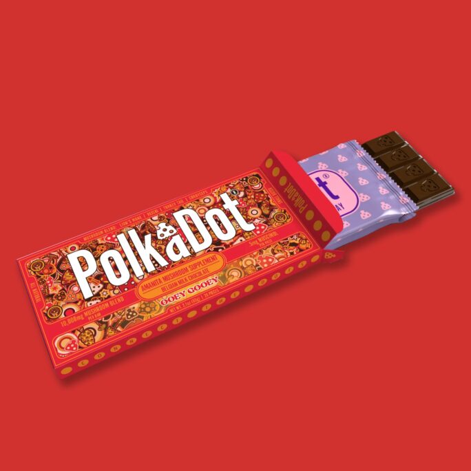 Polka Dot Chocolate Bar Ooey Gooey