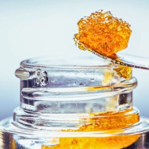 THCA diamonds - hemp-derived crystalline THCA concentrate with terpene sauce for dabbing