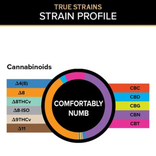 3CHI Comfortably Numb THC Profile