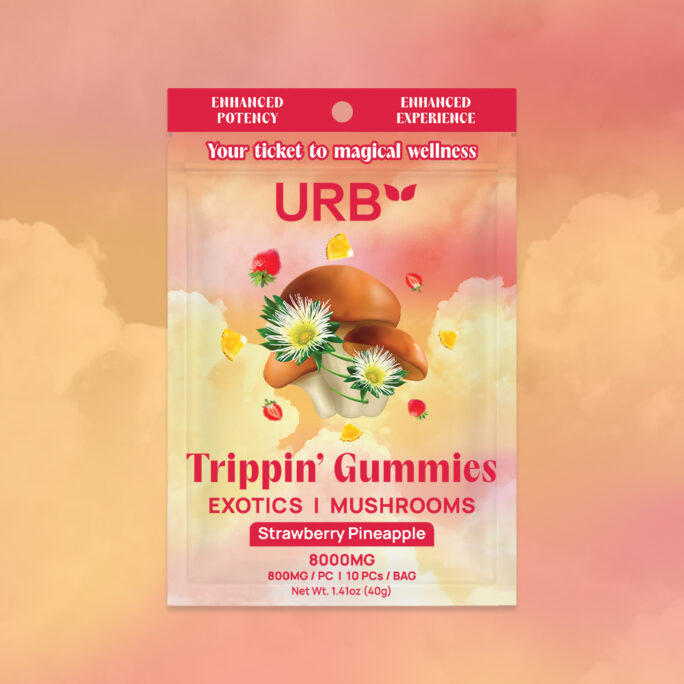 Urb Mushroom Gummies Strawberry Pineapple