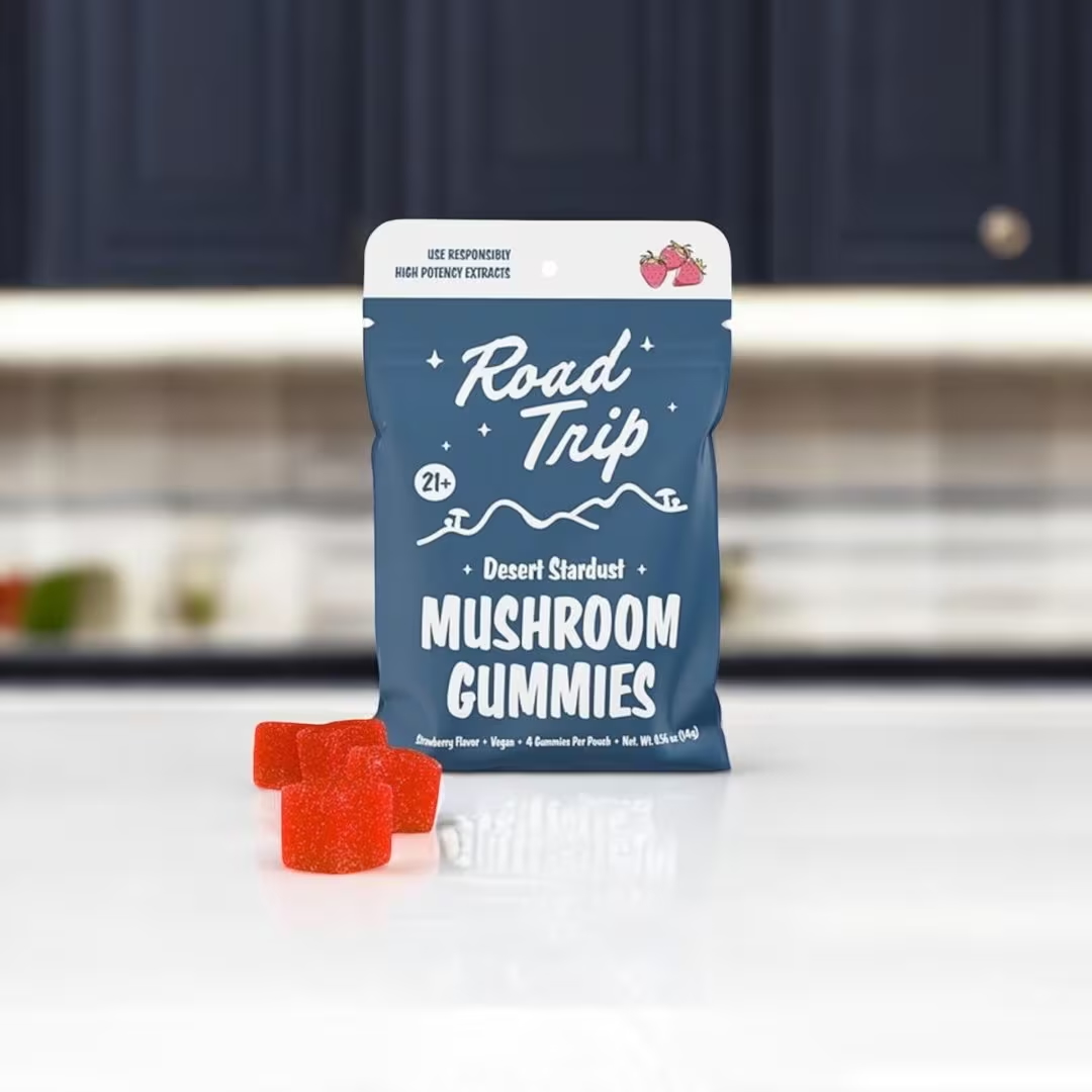 Strawberry Road Trip Mushroom Gummies