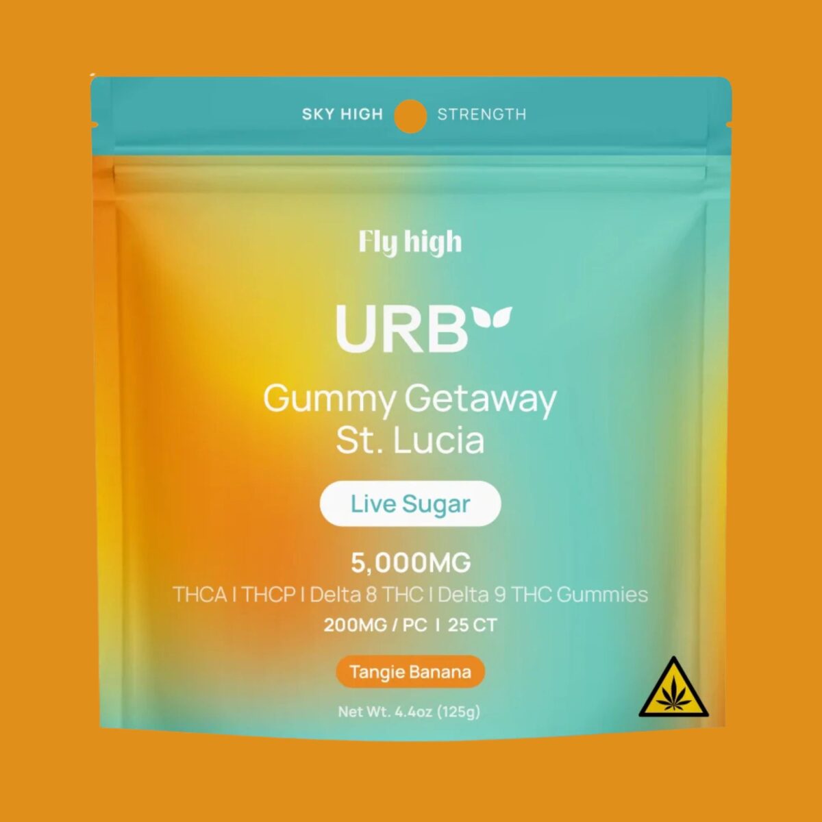 Urb Live Sugar Gummies Tangie Banana